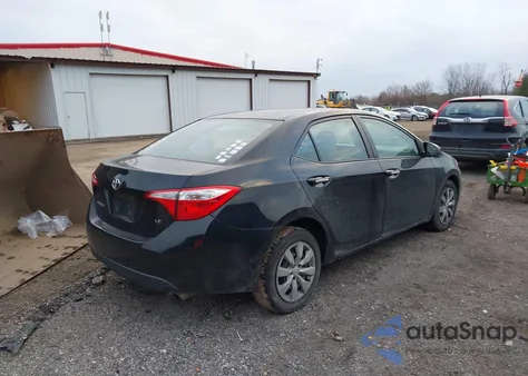 2015 Toyota Corolla Le z USA, uszkodzony, nr VIN 2T1BURHE0FC360904